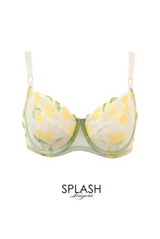 画像1: LIMON cream B161 | フルカップ・パッドなし・ワイヤーブラ・一枚レース・大きいサイズ・クリーム | ewabien エヴァビアン【サイズ交換OK】 輸入下着・高級ランジェリー  (1)