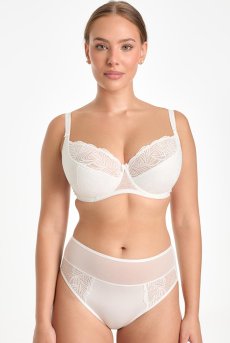 画像3: RINA cream C125 | ハイウエストショーツ・シースルー・ホワイト  | ewabien エヴァビアン【サイズ交換NG・メール便対象】輸入下着・高級ランジェリー  (3)
