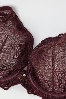 画像10: MARIBEL cherry B862 | ブラレット・フルカップ・パッドなし・ワイヤーブラ・一枚レース・大きいサイズ・バイオレット | ewabien エヴァビアン【サイズ交換OK・メール便対象】 輸入下着・高級ランジェリー  (10)