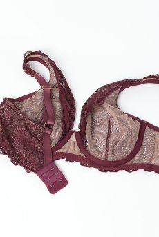 画像11: MARIBEL cherry B862 | ブラレット・フルカップ・パッドなし・ワイヤーブラ・一枚レース・大きいサイズ・バイオレット | ewabien エヴァビアン【サイズ交換OK・メール便対象】 輸入下着・高級ランジェリー  (11)