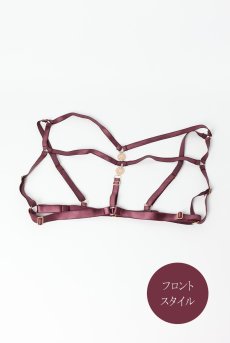 画像7: MARIBEL cherry-HN |ボディハーネス・バイオレット | ewabien エヴァビアン【サイズ交換NG・メール便対象】輸入下着・高級ランジェリー  (7)