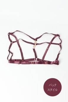 画像8: MARIBEL cherry-HN |ボディハーネス・バイオレット | ewabien エヴァビアン【サイズ交換NG・メール便対象】輸入下着・高級ランジェリー  (8)