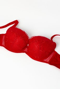 画像7: HARPER-red-B214 | 3/4カップ・ワイヤーブラ・グラマー向け・レッド| ewabien エヴァビアン【サイズ交換OK】 輸入下着・高級ランジェリー  (7)