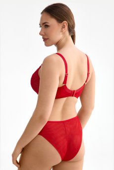 画像5: HARPER red B161 | フルカップブラ・パッドなし・ワイヤーブラ・一枚レース・大きいサイズ・レッド | ewabien エヴァビアン【サイズ交換OK・メール便対象】 輸入下着・高級ランジェリー  (5)