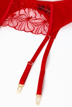 画像12: HARPERred-C603|ガーターベルト・レッド | ewabien エヴァビアン【サイズ交換OK・メール便対象】輸入下着・高級ランジェリー  (12)