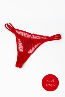 画像10: HARPER red C215 | タンガ・シースルー・レッド  | ewabien エヴァビアン【サイズ交換NG・メール便対象】輸入下着・高級ランジェリー  (10)
