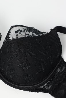 画像9: FIORA black B150 | フルカップ・ワイヤーブラ・セミソフトブラ・大きいサイズ・ブラック| ewabien エヴァビアン【サイズ交換OK】 輸入下着・高級ランジェリー  (9)
