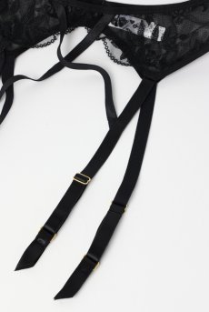 画像12: FIORA black-C606 |ガーターベルト・ブラック | ewabien エヴァビアン【サイズ交換OK・メール便対象】輸入下着・高級ランジェリー  (12)