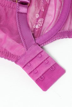 画像14: FIORA fuchsia B136 ｜フルカップ・グラマー向け・パッドなし・ワイヤーブラ・一枚レース・紫・ピンク| ewabien エヴァビアン【サイズ交換OK・メール便対象】 輸入下着・高級ランジェリー  (14)