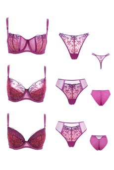 画像20: FIORA fuchsia B150 | フルカップ・ワイヤーブラ・セミソフトブラ・大きいサイズ・紫・ピンク| ewabien エヴァビアン【サイズ交換OK】 輸入下着・高級ランジェリー  (20)