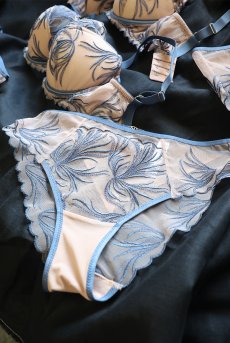 画像20: PALMER blue C511｜ブラジリアンショーツ・ブルー×ベージュ | ewabien エヴァビアン【サイズ交換NG・メール便対象】輸入下着・高級ランジェリー  (20)