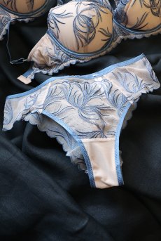画像20: PALMER blue C322 |ブラジリアンタンガ・ブルー×ベージュ  | ewabien エヴァビアン【サイズ交換NG・メール便対象】輸入下着・高級ランジェリー  (20)