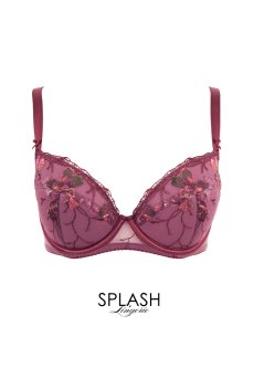 画像1: KARMELA amethyst B214 | 3/4カップ・ワイヤーブラ・グラマー向け・パープル| ewabien エヴァビアン【サイズ交換OK】 輸入下着・高級ランジェリー  (1)