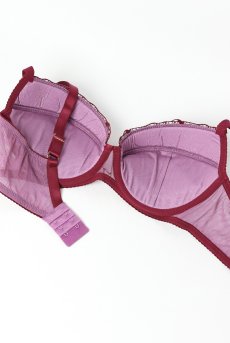 画像11: KARMELA amethyst B214 | 3/4カップ・ワイヤーブラ・グラマー向け・パープル| ewabien エヴァビアン【サイズ交換OK】 輸入下着・高級ランジェリー  (11)