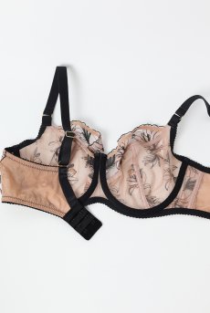 画像12: SALMA beige B161 | フルカップ・パッドなし・ワイヤーブラ・一枚レース・大きいサイズ・ベージュ | ewabien エヴァビアン【サイズ交換OK・メール便対象】 輸入下着・高級ランジェリー  (12)