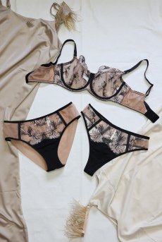 画像15: SALMA beige B161 | フルカップ・パッドなし・ワイヤーブラ・一枚レース・大きいサイズ・ベージュ | ewabien エヴァビアン【サイズ交換OK・メール便対象】 輸入下着・高級ランジェリー  (15)