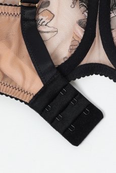 画像14: SALMA beige B161 | フルカップ・パッドなし・ワイヤーブラ・一枚レース・大きいサイズ・ベージュ | ewabien エヴァビアン【サイズ交換OK・メール便対象】 輸入下着・高級ランジェリー  (14)