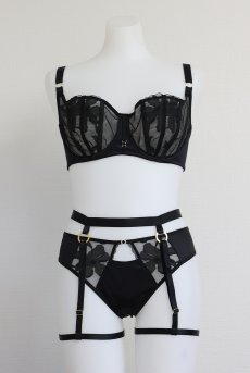 画像12: EMMA black-C620 |レッグガーター・ブラック | EMMAbien エヴァビアン【メール便対象】輸入下着・高級ランジェリー  (12)