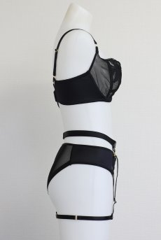 画像14: EMMA black-C620 |レッグガーター・ブラック | EMMAbien エヴァビアン【メール便対象】輸入下着・高級ランジェリー  (14)