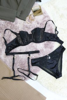 画像18: EMMA black-C620 |レッグガーター・ブラック | EMMAbien エヴァビアン【メール便対象】輸入下着・高級ランジェリー  (18)