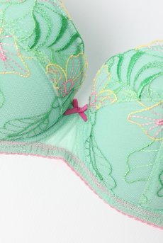 画像9: MILAGROS green B214 | 3/4カップ・ワイヤーブラ・グラマー向け・グリーン| ewabien エヴァビアン【サイズ交換OK】 輸入下着・高級ランジェリー  (9)