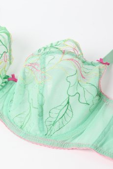 画像10: MILAGROS green B161 | フルカップブラ・パッドなし・ワイヤーブラ・一枚レース・大きいサイズ・グリーン | ewabien エヴァビアン【サイズ交換OK・メール便対象】 輸入下着・高級ランジェリー  (10)