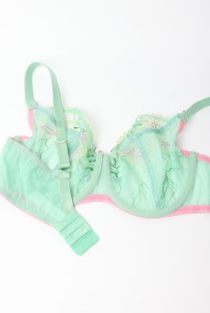 画像12: MILAGROS green B161 | フルカップブラ・パッドなし・ワイヤーブラ・一枚レース・大きいサイズ・グリーン | ewabien エヴァビアン【サイズ交換OK・メール便対象】 輸入下着・高級ランジェリー  (12)