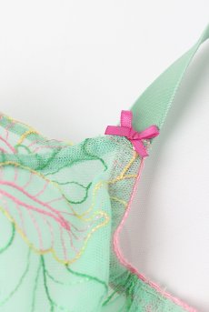画像15: MILAGROS green B161 | フルカップブラ・パッドなし・ワイヤーブラ・一枚レース・大きいサイズ・グリーン | ewabien エヴァビアン【サイズ交換OK・メール便対象】 輸入下着・高級ランジェリー  (15)