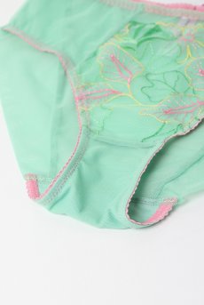 画像12: MILAGROS green C124 | ハイウエストショーツ・シースルー・グリーン  | ewabien エヴァビアン【サイズ交換NG・メール便対象】輸入下着・高級ランジェリー  (12)