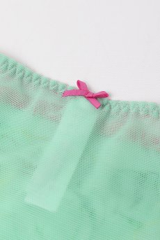画像14: MILAGROS green C124 | ハイウエストショーツ・シースルー・グリーン  | ewabien エヴァビアン【サイズ交換NG・メール便対象】輸入下着・高級ランジェリー  (14)