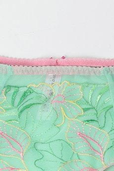画像16: MILAGROS green C124 | ハイウエストショーツ・シースルー・グリーン  | ewabien エヴァビアン【サイズ交換NG・メール便対象】輸入下着・高級ランジェリー  (16)
