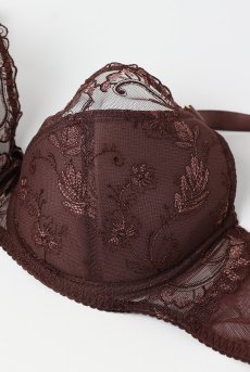 画像8: KIRA chocolate B150 | フルカップブラ・透けないタイプ・セミソフト・大きいサイズ・ベージュ| ewabien エヴァビアン【サイズ交換OK】 輸入下着・高級ランジェリー  (8)