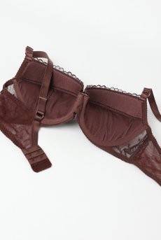 画像10: KIRAchocolate B214 | 3/4カップ・ワイヤーブラ・グラマー向け・ブラウン| ewabien エヴァビアン【サイズ交換OK】 輸入下着・高級ランジェリー  (10)