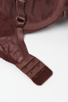 画像12: KIRAchocolate B214 | 3/4カップ・ワイヤーブラ・グラマー向け・ブラウン| ewabien エヴァビアン【サイズ交換OK】 輸入下着・高級ランジェリー  (12)