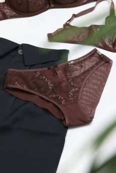 画像15: KIRAchocolate C511｜ブラジリアンショーツ・ブラウン | ewabien エヴァビアン【サイズ交換NG・メール便対象】輸入下着・高級ランジェリー  (15)