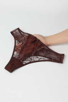 画像12: KIRAchocolate C200 |タンガ・Tバック・ブラウン  | ewabien エヴァビアン【サイズ交換NG・メール便対象】輸入下着・高級ランジェリー  (12)