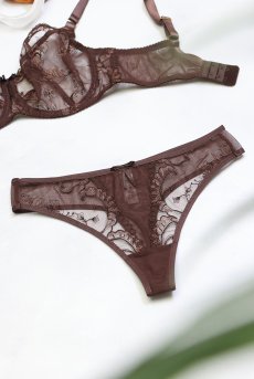 画像15: KIRAchocolate C200 |タンガ・Tバック・ブラウン  | ewabien エヴァビアン【サイズ交換NG・メール便対象】輸入下着・高級ランジェリー  (15)