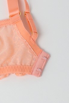 画像12: MARIBEL peach B161 | フルカップブラ・パッドなし・ワイヤーブラ・一枚レース・大きいサイズ・ピンク | ewabien エヴァビアン【サイズ交換OK・メール便対象】 輸入下着・高級ランジェリー  (12)