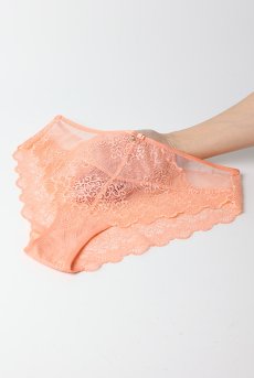 画像14: MARIBEL peach C511｜ブラジリアンショーツ・ピンク | ewabien エヴァビアン【サイズ交換NG・メール便対象】輸入下着・高級ランジェリー  (14)