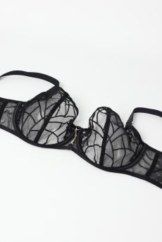 画像8: REGINAblack B139 | 一枚レースブラ・パッドなし・大きいサイズ・グラマーさん向け・・ワイヤーブラ・ブラック | ewabien エヴァビアン【サイズ交換OK・メール便対象】 輸入下着・高級ランジェリー  (8)