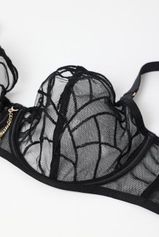 画像9: REGINAblack B139 | 一枚レースブラ・パッドなし・大きいサイズ・グラマーさん向け・・ワイヤーブラ・ブラック | ewabien エヴァビアン【サイズ交換OK・メール便対象】 輸入下着・高級ランジェリー  (9)