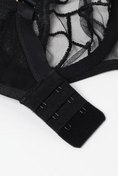 画像13: REGINAblack B139 | 一枚レースブラ・パッドなし・大きいサイズ・グラマーさん向け・・ワイヤーブラ・ブラック | ewabien エヴァビアン【サイズ交換OK・メール便対象】 輸入下着・高級ランジェリー  (13)