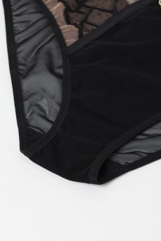 画像11: REGINAblack C124 | ハイウエストショーツ・シースルー・ブラック  | ewabien エヴァビアン【サイズ交換NG・メール便対象】輸入下着・高級ランジェリー  (11)