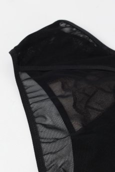 画像12: REGINAblack C124 | ハイウエストショーツ・シースルー・ブラック  | ewabien エヴァビアン【サイズ交換NG・メール便対象】輸入下着・高級ランジェリー  (12)