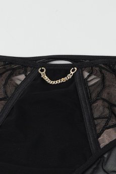 画像14: REGINAblack C124 | ハイウエストショーツ・シースルー・ブラック  | ewabien エヴァビアン【サイズ交換NG・メール便対象】輸入下着・高級ランジェリー  (14)