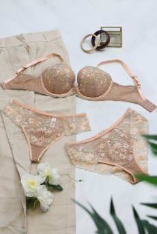 画像16: TRINI beige C511｜ブラジリアンショーツ・ベージュ | ewabien エヴァビアン【サイズ交換NG・メール便対象】輸入下着・高級ランジェリー  (16)