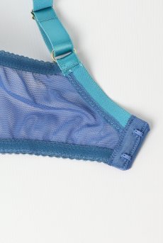 画像11: NURIA blue B150 | フルカップブラ・透けないタイプ・セミソフト・大きいサイズ・ブルー| ewabien エヴァビアン【サイズ交換OK】 輸入下着・高級ランジェリー  (11)