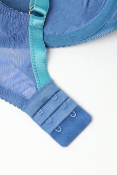 画像12: NURIA blue B150 | フルカップブラ・透けないタイプ・セミソフト・大きいサイズ・ブルー| ewabien エヴァビアン【サイズ交換OK】 輸入下着・高級ランジェリー  (12)