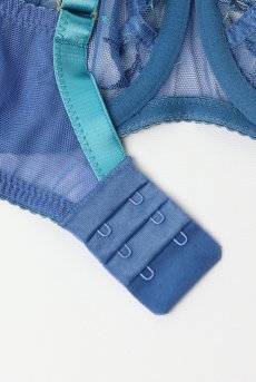 画像12: NURIA blue B161 | フルカップブラ・パッドなし・ワイヤーブラ・一枚レース・大きいサイズ・ブルー | ewabien エヴァビアン【サイズ交換OK・メール便対象】 輸入下着・高級ランジェリー  (12)