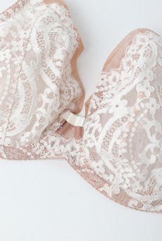画像9: LAILA beige B862 | ブラレット・パッドなし・ワイヤーブラ・一枚レース・大きいサイズ・ベージュ | ewabien エヴァビアン【サイズ交換OK・メール便対象】 輸入下着・高級ランジェリー  (9)